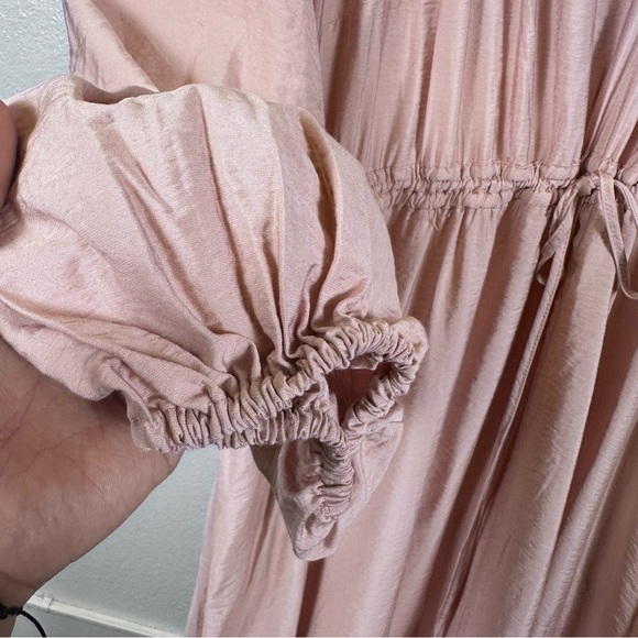 A New Day Pink Long Sleeve Sundress - Picture 3 of 7